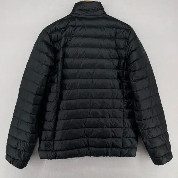 REI COOP Jacket Men L Goose Down Insulated Quilted Gorpcore Packable Nylon Black